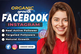 grow your facebook page and instagram followers organically