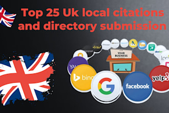 creat UK local citation and directory submission