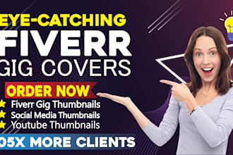 design a catchy fiverr gig thumbnail, insta post, youtube thumbnails,