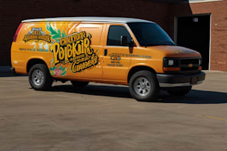 create a vehicle wrap for a van, truck, or trailer