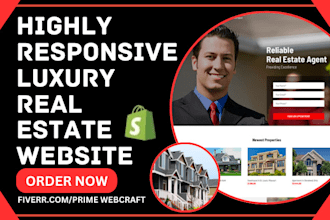design luxury idx real estate website insurance realtor wix landing page website