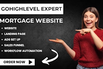 do gohighlevel mortgage website sales funnel landing page to get mortgage leads