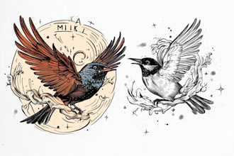 make a minimalist lineart tattoo design or illustration