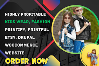 design baby clothing kids fashion store clothing toy store dropshipping website