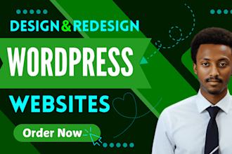 develop modern and responsive wordpress website design