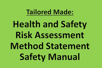 do tailored made risk assessment, health and safety, method statement