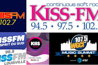 play and promote your song or ads kiss, kiis, wgn, wgci radio live