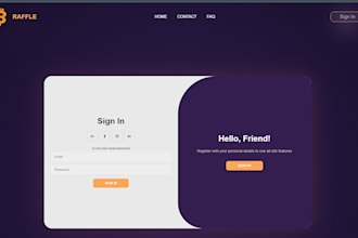 custom front end design and development for your website