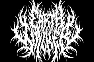 design a brutal death metal logo