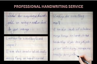write custom handwritten letters and messages