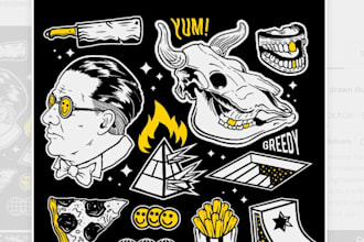 make digital hand drawn illustrations