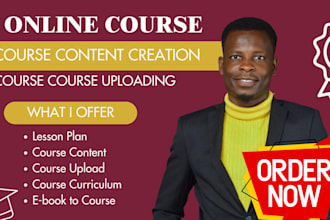 create a complete online course curriculum and materials