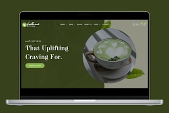 design matcha shopify store green tea herbal website matcha store coffee website