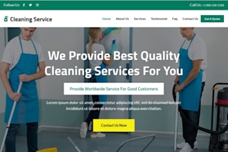 design home cleaning website janitorial cleaning commercial cleaning website