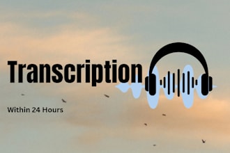 english transcription of audio and videos