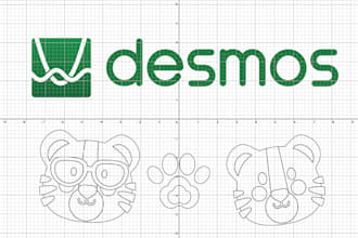 design original desmos graph art with equations