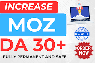 increase domain authority moz da 30
