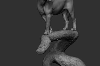 convert and resculpt your 2d animal image to 3d stl file,miniature,cut and key