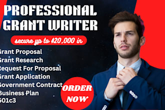 grant writing  submission proposal research application 501c3