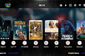 build iptv app, ott app, smart tv app, vod app, roku tv, with payment gateway