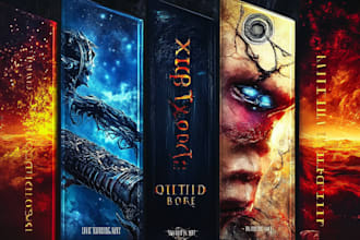 design fiction, sci fi, horror, fantasy book cover, kindle ebook cover