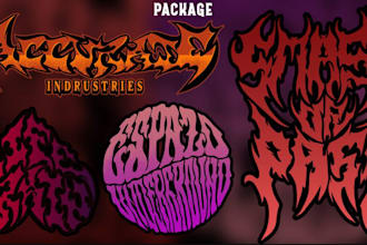 design your black, slamming, brutal, death metal band logo