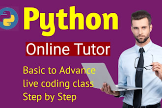 be your online coding tutor for python programming from basic to advance
