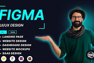 do figma landing page, website uiux design,website mockup, figma homepage design