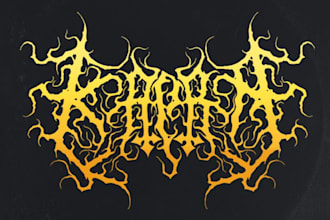 design a brutal death metal logo