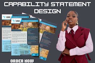 design a professional government capability statement, capability statement