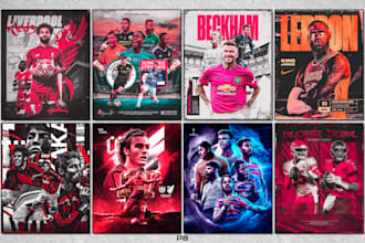 create custom sports and celebrity posters for your images
