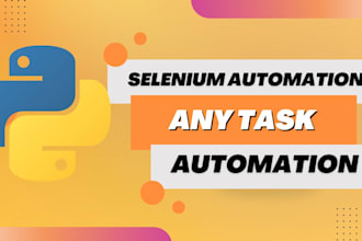 do all work automation by selenium python