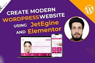 create wordpress website using crocoblock jet engine, woocommerce and elementor