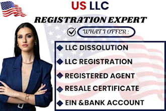 handle llc registration, llc formation, ein number registration for US resident