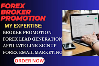 forex broker promotion forex campaign forex leads affiliate link signup