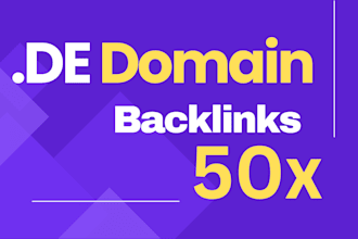 create de domain backlinks 50x for SEO ranking
