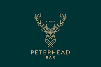design a minimalist luxury bar logo for an elegant high end brand