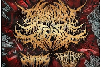 design you a brutal death metal, slamming, deathcore logo