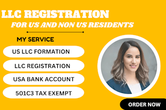 register a US llc non US resident and ein number,501c3
