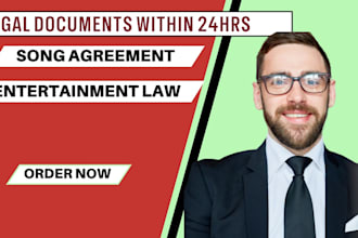 be your entertainment lawyer to draft music film contracts