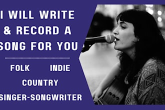 write a folk song with guitar and vocals with your lyrics