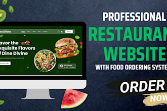 setup a restaurant wordpress website with food ordering system