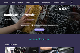 design lucrative car wash wix website car dealership website car repair website