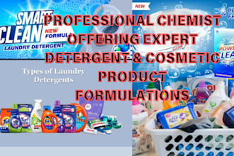 be your detergent formulation and laundry, cleaning chemist formulation