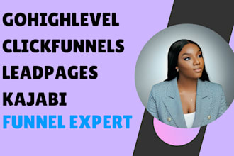 be your gohighlevel landing page gohighlevel kajabi website sales funnel expert