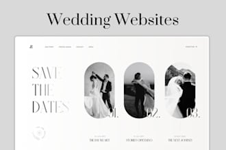 design elegant wedding websites