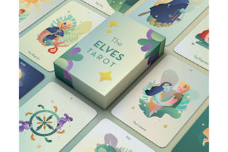 create unique card game design for playing board games or card game illustration