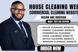 build cleaning service website commercial cleaning website janitorial website