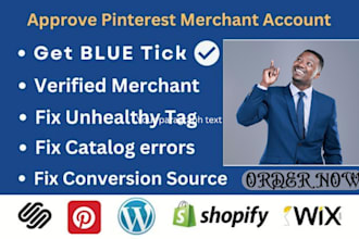 do pinterest merchant approval, fix conversion API, tag, catalog