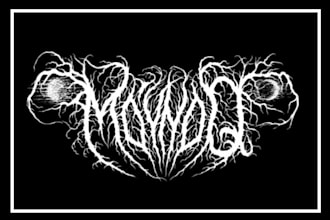 design brutal slam, death metal, grindcore logo